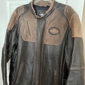 Men's Harley-Davidson Triple Vent System Trostel Leather Jacket 3XL